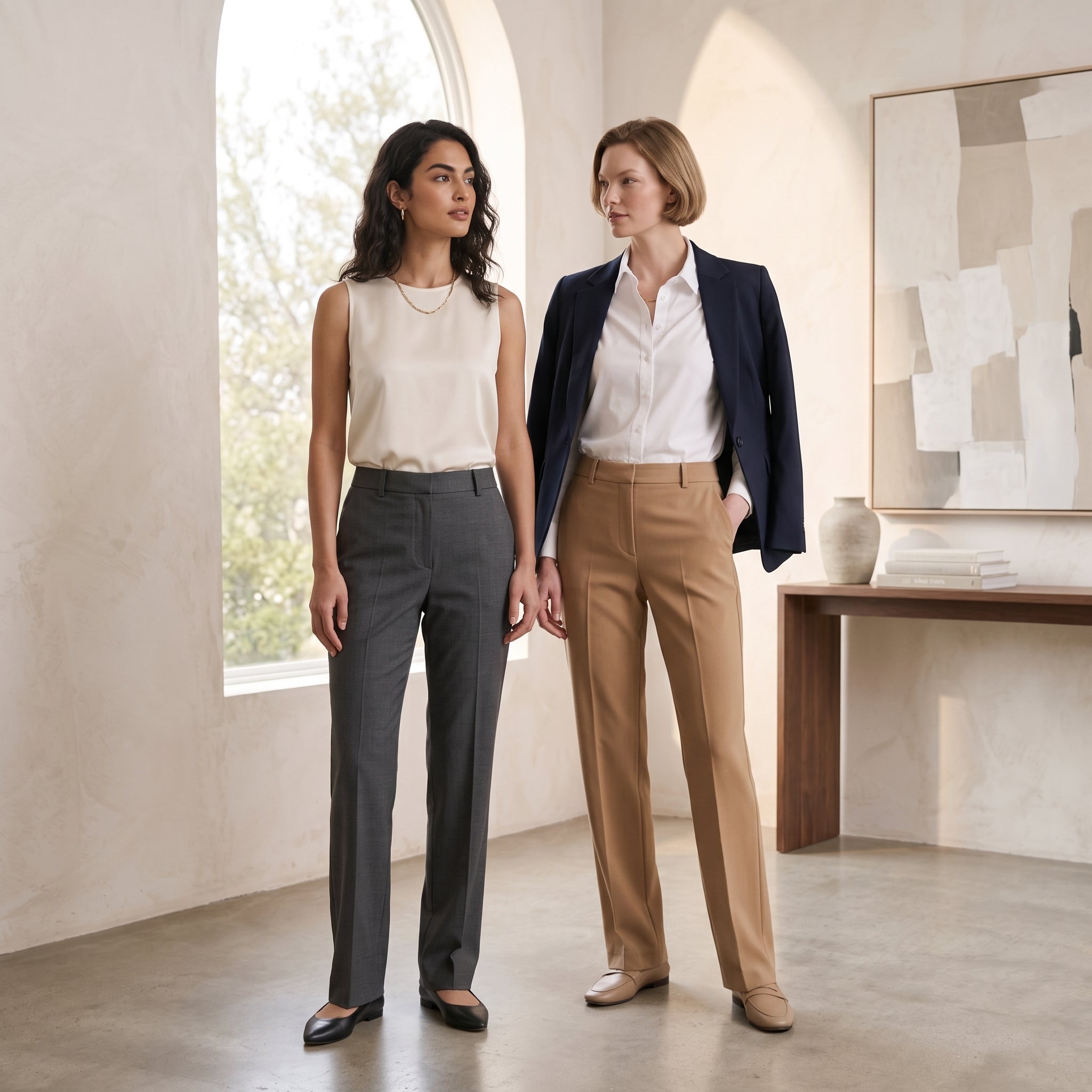 Pleated Flowing Trousers