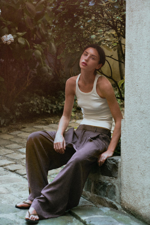 Pleated Flowing Trousers