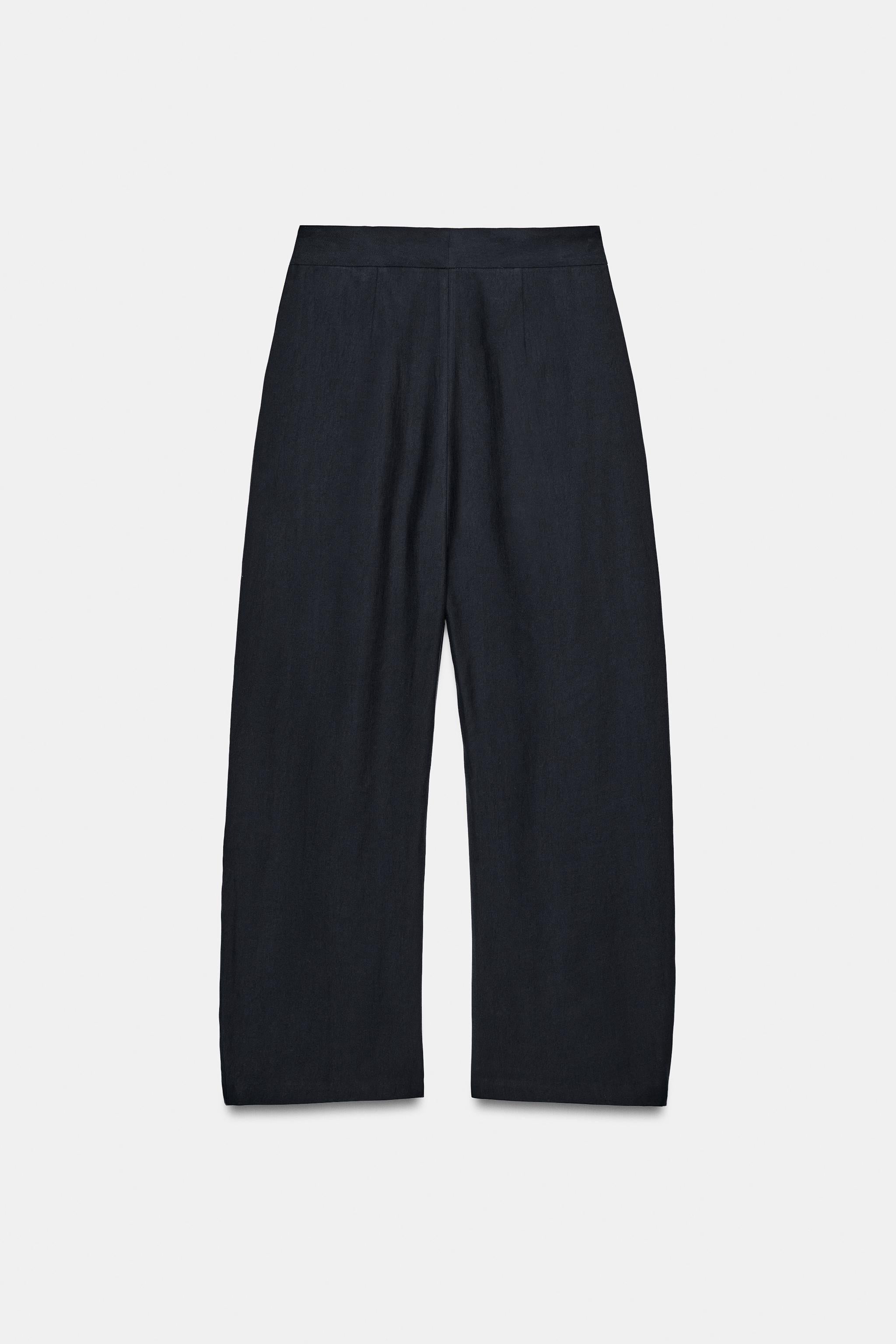 ZW Collection Wide-Leg Pleated Trousers