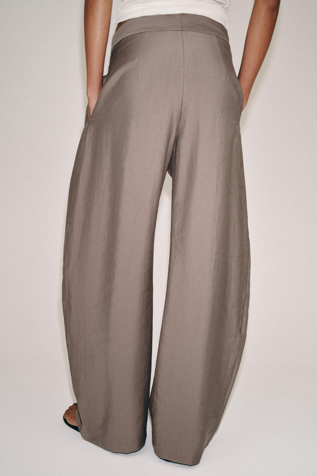 ZW Collection Wide-Leg Pleated Trousers
