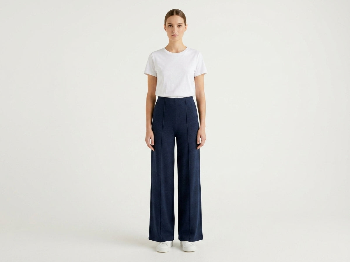 Interlock Balloon Wide-Leg Trousers