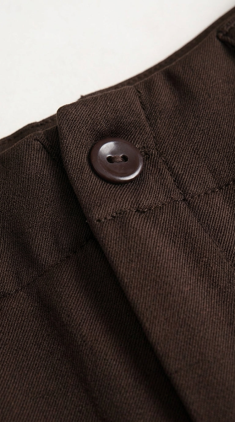 Vintage Jacquard Wide-Leg Trousers