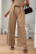 wideleg fabric pants
